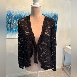 NWT - Women’s Black Lace Cardigan